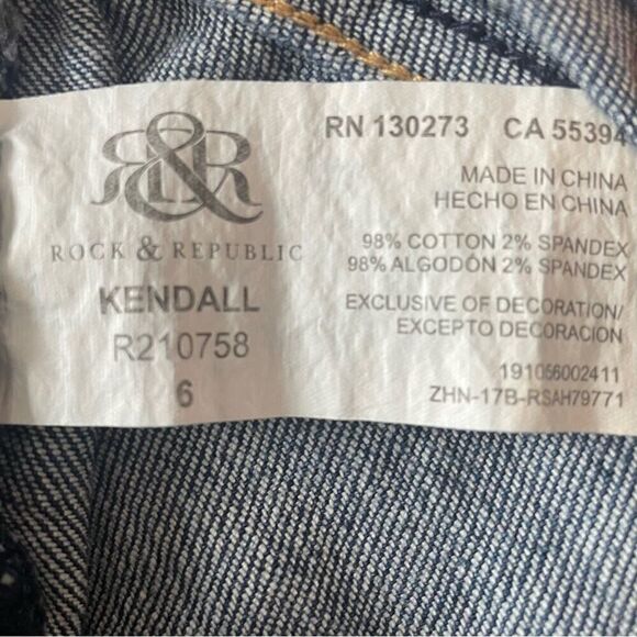 Rock & Republic® Kendall Capri Jeans Size 6 Medium Wash - Picture 6 of 9